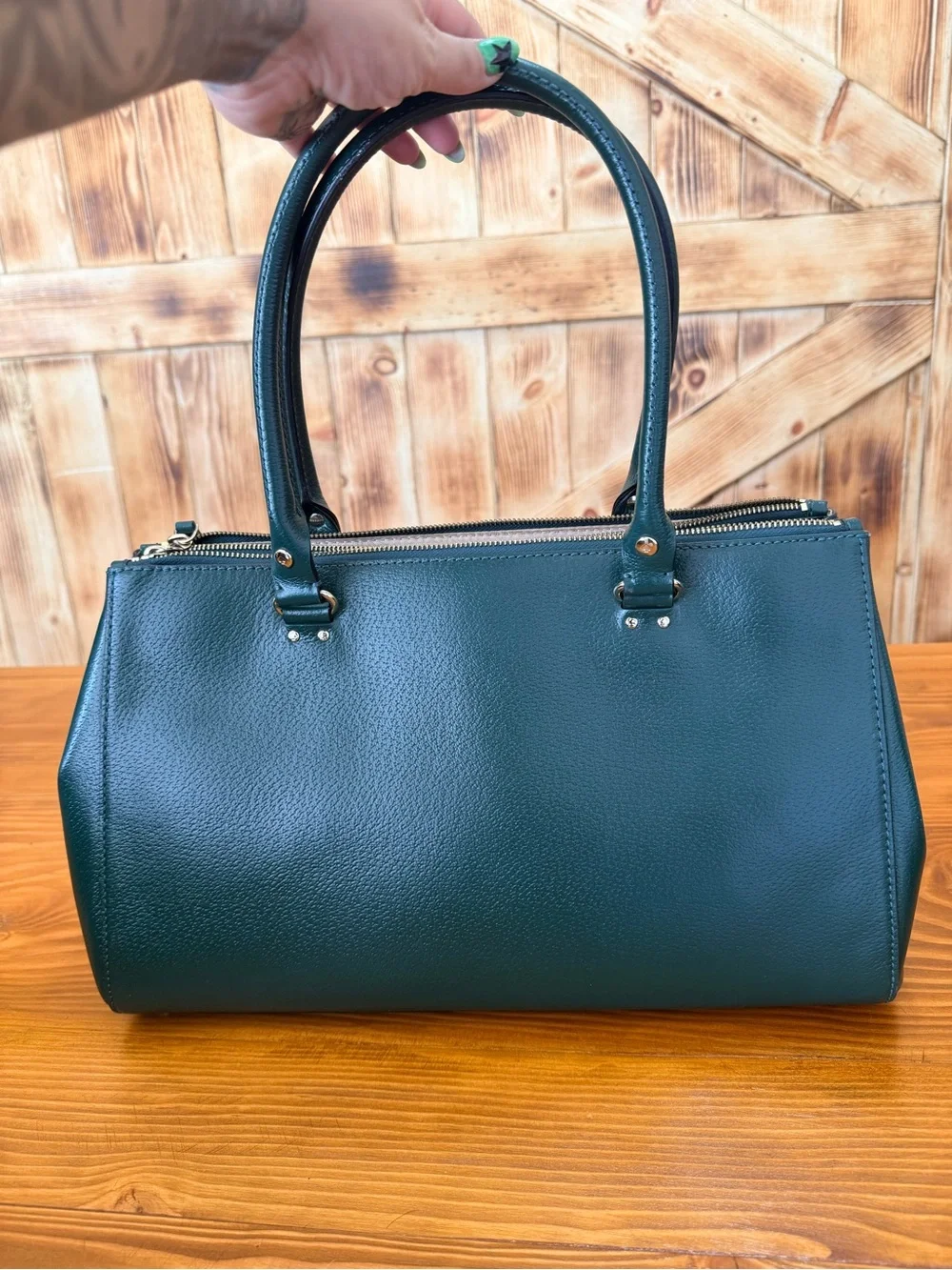 kate spade structured satchel